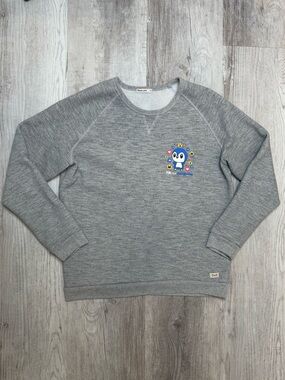 Marine Layer Facebook Lite Special Event Sherpa Crew Pullover Sweatshirt Women M